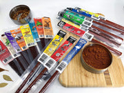 Staff Favorites 20 piece Buffalo Bob’s Exotic Jerky Valentine Gifts for Him - Jerky Dynasty