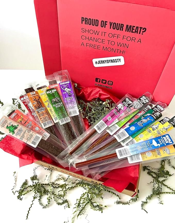 Staff Favorites Gift Box 20-piece Buffalo Bob’s Exotic Jerky - Jerky Dynasty