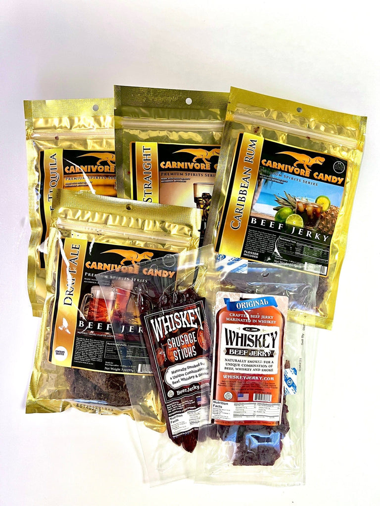 6-Pack of Alcohol Jerky (Man Cave Gifts) - Jerky Dynasty