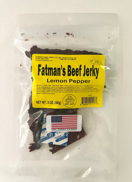 Fatman's Beef Jerky Lemon Pepper - Jerky Dynasty