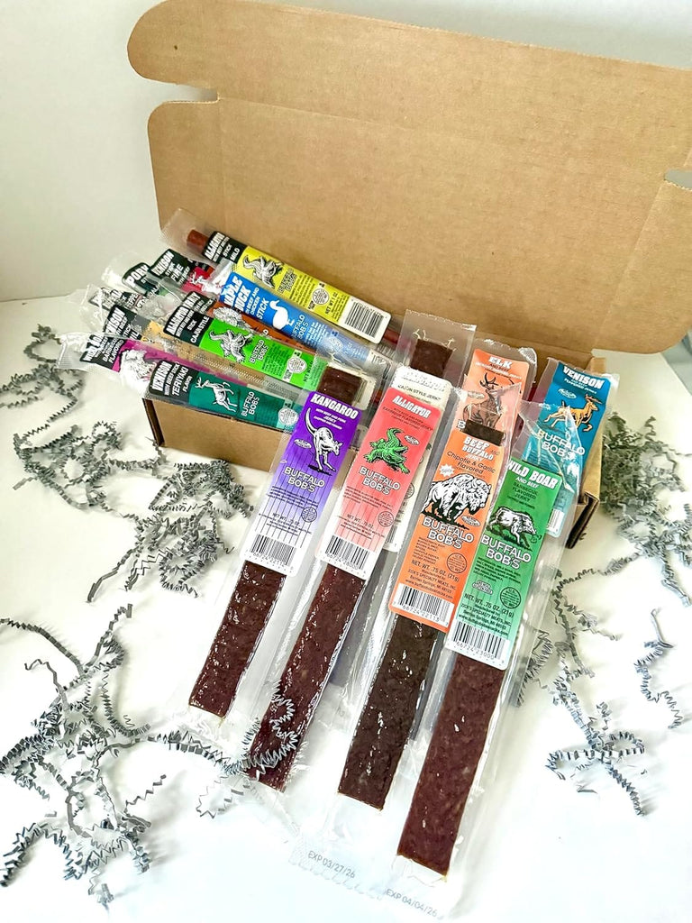 Staff Favorites Gift Box 20-piece Buffalo Bob’s Exotic Jerky