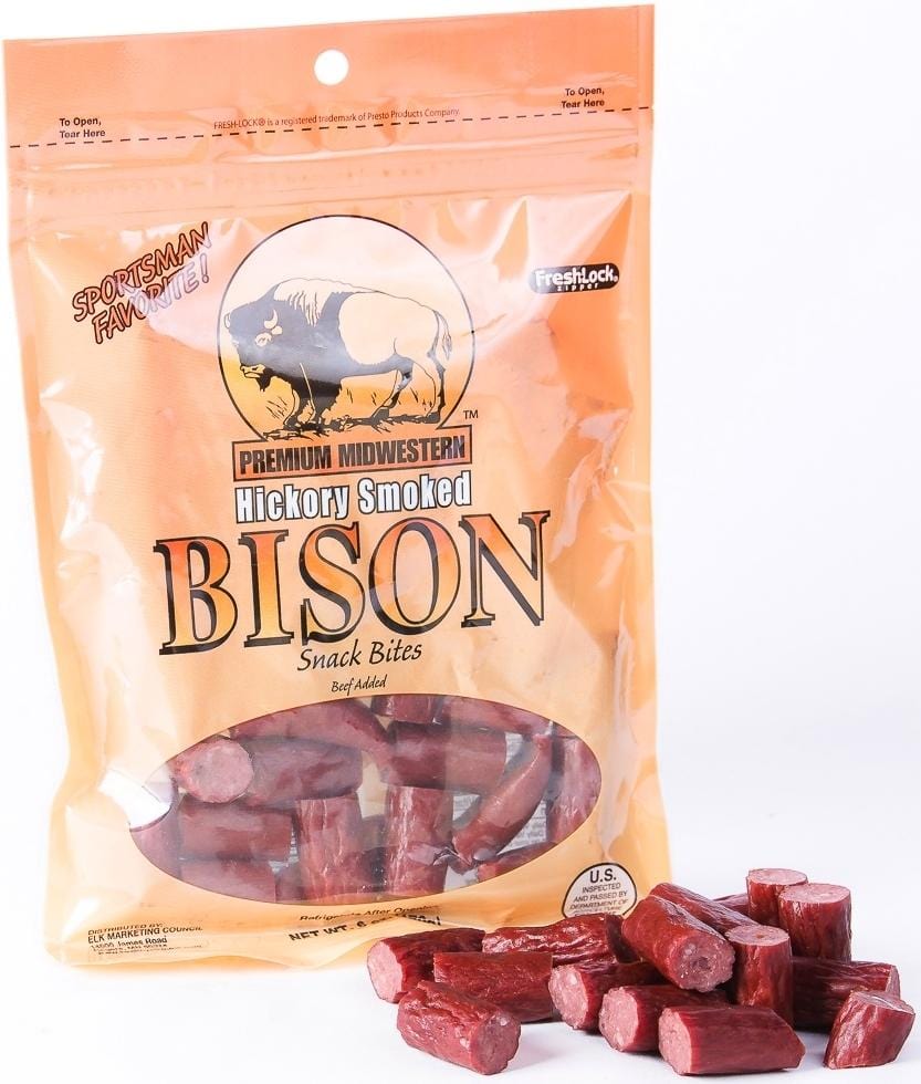 Hickory Smoked Bison Jerky Bites OR Kipper Chips - Jerky Dynasty
