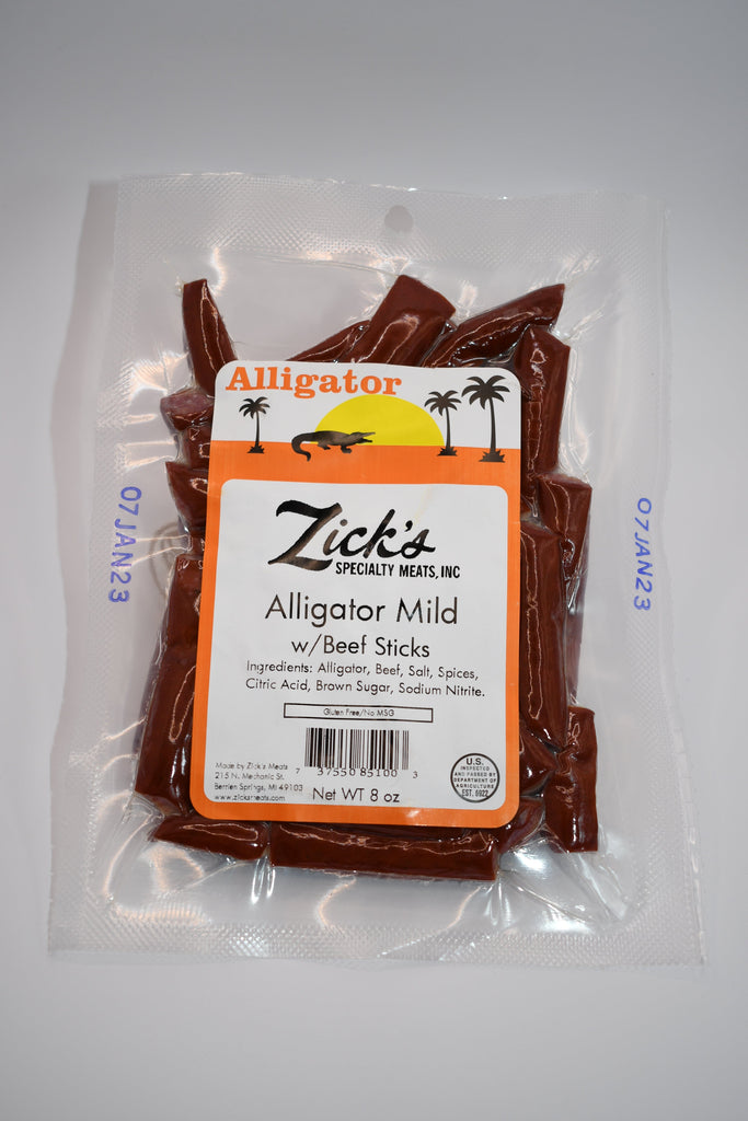 Alligator Mild 8oz Multi Piece Pack Zick's - Jerky Dynasty