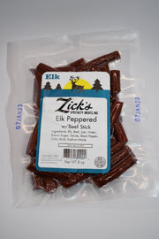 Elk Peppered 8oz Zick's - Jerky Dynasty