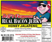 Honey Jalapeno Real Bacon Jerky - Jerky Dynasty