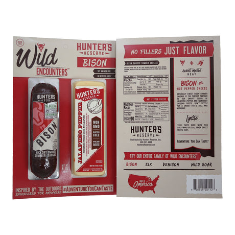 Bison Sausage with Jalapeno Pepper Cheese - Jerky Dynasty