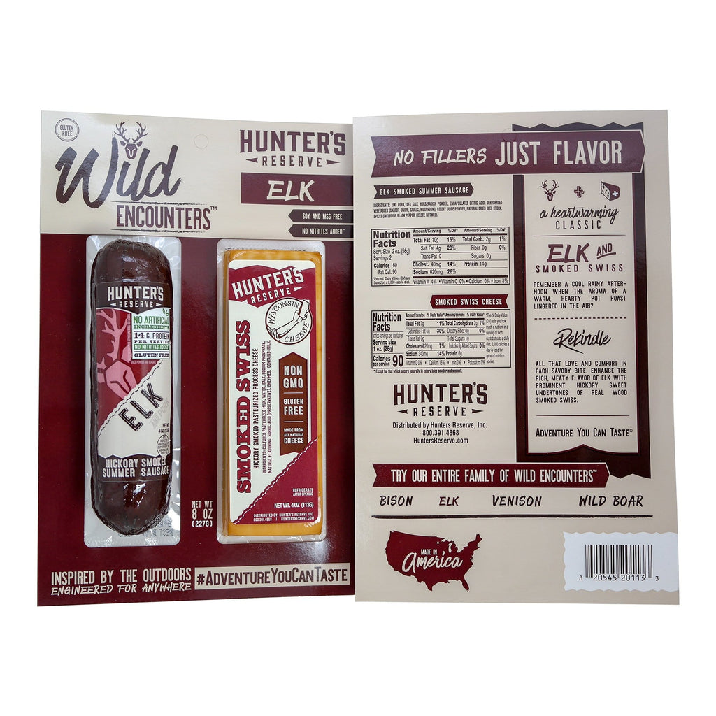 Elk Sausage with Smoked Swiss Cheese - Jerky Dynasty